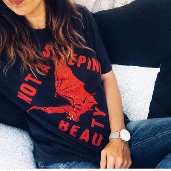 Zara Tops - Zara Not A Sleeping Beauty Shirt Embellished Top